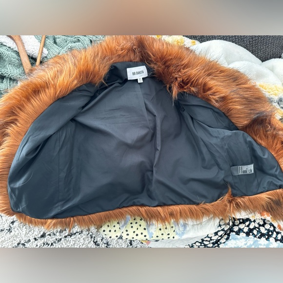 B.B. Dakota Penny Lane Faux Fur Jacket - XS - Picture 3 of 7